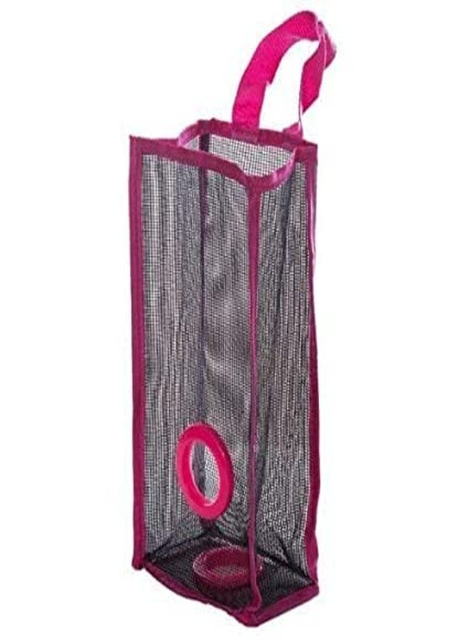 KPS Trash Bags Plastic Bag Holder, Dispenser Hanging Storage Mesh Garbage Bag/Recycling Grocery Pocket Containers for Kitchen (multicolor) wall-Mounted Reusable Net Cloth Holder Pouch(Pack Of 1) - Image 5